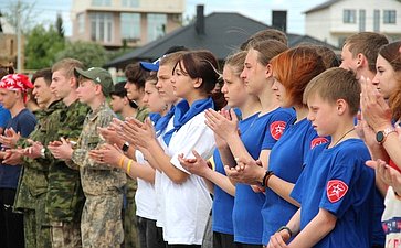 Сергей Колбин принял участие в торжественном открытии юнармейских соревнований по военно-спасательным работам памяти гвардии капитана Алексея Охоты