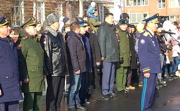 Вячеслав Мархаев принял участие в торжественном мероприятии, посвященном вступлению юных новобранцев в ряды «Юнармии»