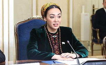 Встреча Председателя Совета Федерации Валентины Матвиенко с Председателем Меджлиса Туркменистана Дуньягозель Гулмановой