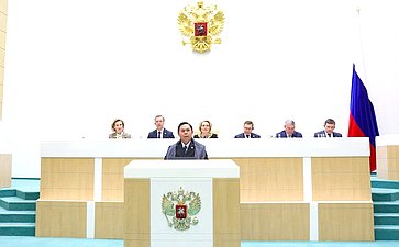 Speaker of the Regional Representatives Council of the People’s Consultative Assembly of the Republic of Indonesia Sultan Baktiar Najamudin addressed the 612th meeting of the Federation Council