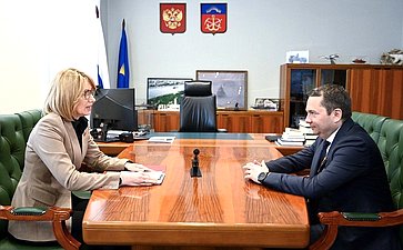 Татьяна Сахарова в рамках работы в регионе встретилась с губернатором Мурманской области Андреем Чибисом