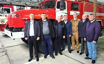 Андрей Базилевский побывал в Пожарной части Противопожарной службы № 61 Хабаровского края