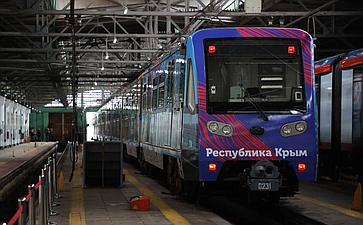 В московском метро запущен тематический «крымский» поезд