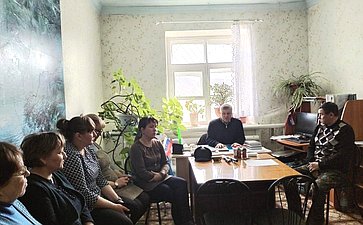 Сергей Михайлов в ходе поездки в регион посетил социальные объекты Кыринского района