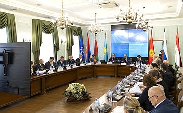 Участие сенаторов Российской Федерации в заседании Постоянной комиссии ПА ОДКБ по вопросам обороны и безопасности