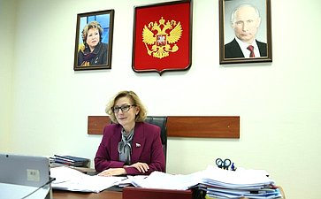 Инна Святенко. Пресс-конференция членов Комитета СФ по социальной политике