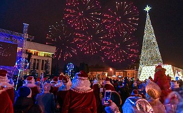 Александр Савин принял участие в праздничных мероприятиях, посвященных открытию проекта «Калуга – Новогодняя столица России 2021»