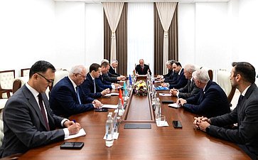 Встреча членов Координационного совещания с руководством Маджлиси намояндагон Маджлиси Оли Республики Таджикистан
