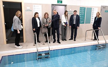Сенаторы посетили Центр физкультурной и спортивной работы «Олимпия» Тюменского муниципального района