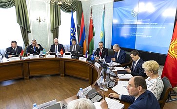 Участие сенаторов Российской Федерации в заседании Постоянной комиссии ПА ОДКБ по вопросам обороны и безопасности