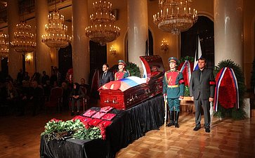 Прощание с лидером ЛДПР Владимиром Жириновским