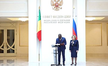 Встреча Председателя Совета Федерации Валентины Матвиенко с Председателем Национального переходного совета Республики Мали
