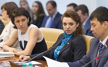 Т. Лебедева и Ю. Вепринцева Заседание Комитета Совета Федерации по социальной политике