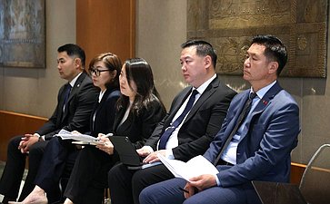 15-й Саммит женщин – председателей парламентов. Встреча Председателя Совета Федерации Валентины Матвиенко с Председателем Великого государственного хурала Монголии Дашзэгвийном Амарбаясгаланом