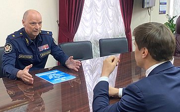 Иван Новиков в ходе работы в регионе провел рабочую встречу с начальником УФСИН России по Архангельской области Михаилом Девятовым