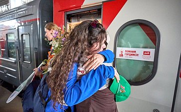 Участники «Поезда Памяти» прибыли в город-герой Москву (фото Фонд «Культурное пространство»)