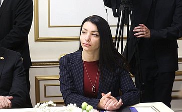 Встреча делегации Совета Федерации с Председателем Национального Собрания Республики Армения Аленом Симоняном