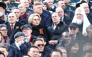Председатель Совета Федерации Валентина Матвиенко присутствовала на военном параде в ознаменование 80-й годовщины Великой Победы