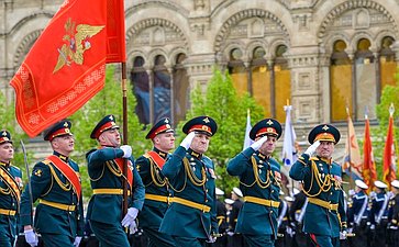 Председатель Совета Федерации Валентина Матвиенко присутствовала на военном параде в ознаменование 81-й годовщины Великой Победы
