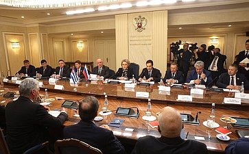 Встреча Председателя Совета Федерации Валентины Матвиенко с Президентом Республики Куба Мигелем Диас-Канелем Бермудесом