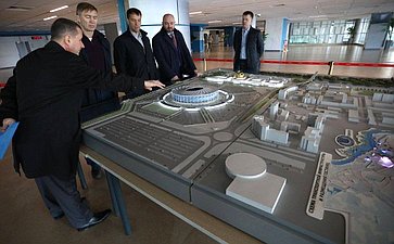 Александр Брыксин осмотрел спортивные объекты Чемпионата мира 2018 в Нижнем Новгороде
