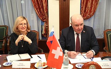 Григорий Карасин провел встречу с Чрезвычайным и Полномочным Послом Швейцарской Конфедерации в РФ Кристиной Марти Ланг