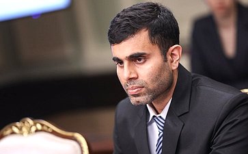Андрей Денисов провел встречу с Чрезвычайным и Полномочным Послом Федеративной Демократической Республики Непал в Российской Федерации Миланом Туладхаром