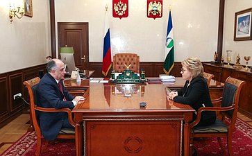 Валентина Матвиенко провела встречу с главой Кабардино-Балкарии Юрием Коковым