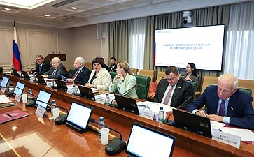 Заседание Комитета Совета Федерации по международным делам