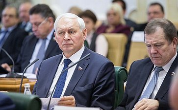 Тихихомиров и Катанандов. Заседание Совета по местному самоуправлению при верхней палате парламента