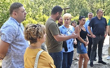 Ольга Бас посетила Первомайск в ЛНР, где проводится капремонт в яслях-садах комбинированного типа «Солнышко» и «Аленький цветочек»
