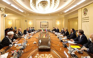 Встреча Валентины Матвиенко с Председателем Собрания Исламского Совета Исламской Республики Иран Мохаммадом Багером Галибафом