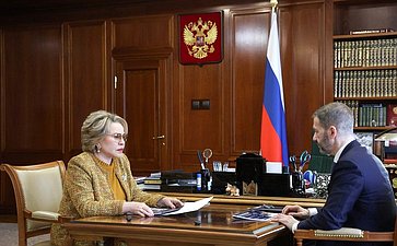 Встреча Председателя Совета Федерации с губернатором Чукотского автономного округа