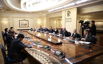 Встреча Председателя Совета Федерации Валентины Матвиенко с Председателем Сената Парламента Исламской Республики Пакистан Юсуфом Разой Гилани