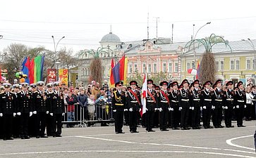 Николай Тихомиров принял участие в торжественном митинге, состоявшемся в городе Вологда у Мемориала «Вечный огонь Славы»