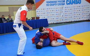 Николай Владимиров поприветствовал участников Чемпионата России по спорту слепых в дисциплине САМБО