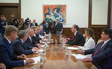 Встреча Председателя Совета Федерации В. Матвиенко и Президента Республики Сербии А. Вучича