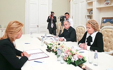 Встреча В. Матвиенко с делегацией Гагаузии