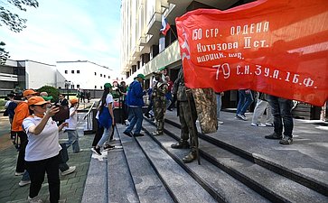 Диалоговая площадка участников проекта «Поезд Памяти» с председателем Совета Республики Нацсобрания Республики Беларусь Натальей Кочановой и заместителем Председателя СФ, председателем российского оргкомитета проекта Константином Косачевым