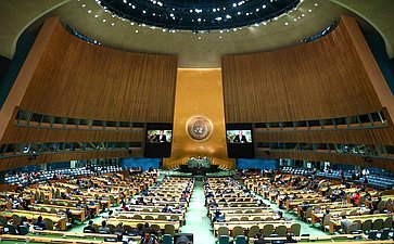 Председатель Комитета Совета Федерации по международным делам Григорий Карасин принял участие в работе 77-й сессии Генеральной Ассамблеи ООН