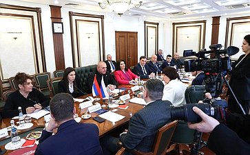 Встреча сенаторов с делегацией Народной скупщины Республики Сербии, членами фракции партии «Единая Сербия» и группы по сотрудничеству Народной скупщиной Республики Сербии с Советом Федерации