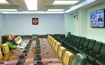 Сенаторы РФ приняли участие в заседании Комитета по обороне и безопасности Палаты молодых законодателей при СФ