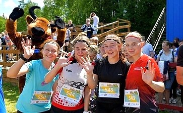 В национальном парке «Смоленское Поозерье» состоялся традиционный легкоатлетический забег «Бежим за зубров»