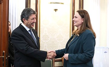 Заседание группы по сотрудничеству Совета Федерации с Национальной ассамблеей Республики Эквадор с участием Чрезвычайного и Полномочного Посла Республики Эквадор в Российской Федерации