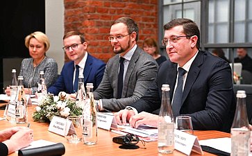Заместитель Председателя Совета Федерации Инна Святенко провела встречу с губернатором Нижегородской области Глебом Никитиным