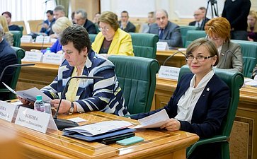 Заседание Оргкомитета Евразийского женского форума в Совете Федерации Орлова и Бокова