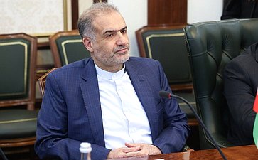 Встреча заместителя Председателя Совета Федерации Константина Косачева с руководителем Организации Гостелерадио Исламской Республики Иран Пейманом Джебели