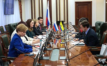 Заседание группы по сотрудничеству Совета Федерации с Национальной ассамблеей Республики Эквадор с участием Чрезвычайного и Полномочного Посла Республики Эквадор в Российской Федерации