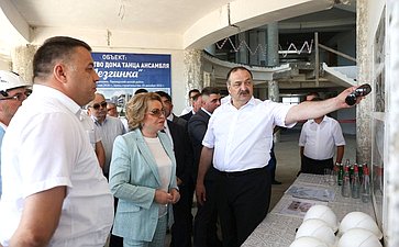 Председатель Совета Федерации Валентина Матвиенко осмотрела ряд новых социальных объектов в Республике Дагестан