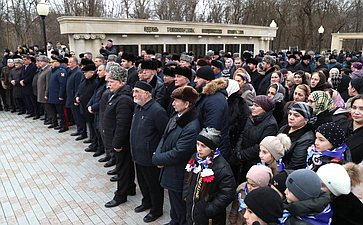 Мухарбек Барахоев в День защитника Отечества принял участие в памятном мероприятии в городе воинской славы Малгобеке